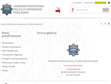 Tablet Screenshot of bip.sokolowpodlaski.kpp.policja.gov.pl