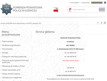Tablet Screenshot of bip.lowicz.kpp.policja.gov.pl
