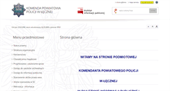 Desktop Screenshot of bip.leczna.kpp.policja.gov.pl
