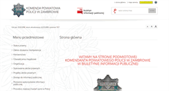 Desktop Screenshot of bip.zambrow.kpp.policja.gov.pl