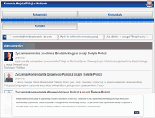 Tablet Screenshot of krakow.policja.gov.pl