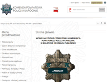 Tablet Screenshot of bip.jarocin.kpp.policja.gov.pl