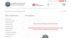 Desktop Screenshot of bip.przysucha.kpp.policja.gov.pl