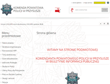 Tablet Screenshot of bip.przysucha.kpp.policja.gov.pl
