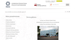 Desktop Screenshot of bip.myszkow.kpp.policja.gov.pl