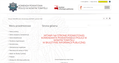 Desktop Screenshot of bip.nowytomysl.kpp.policja.gov.pl