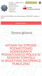 Mobile Screenshot of bip.nowytomysl.kpp.policja.gov.pl