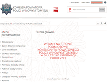 Tablet Screenshot of bip.nowytomysl.kpp.policja.gov.pl