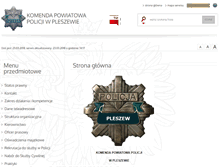Tablet Screenshot of bip.pleszew.kpp.policja.gov.pl