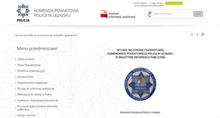 Desktop Screenshot of bip.lezajsk.kpp.policja.gov.pl