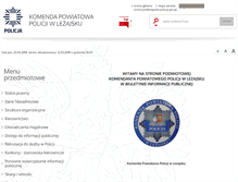 Tablet Screenshot of bip.lezajsk.kpp.policja.gov.pl