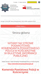 Mobile Screenshot of bip.koscierzyna.kpp.policja.gov.pl