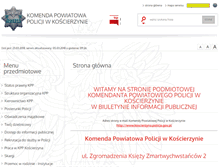 Tablet Screenshot of bip.koscierzyna.kpp.policja.gov.pl
