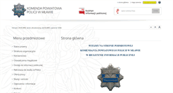 Desktop Screenshot of bip.mlawa.kpp.policja.gov.pl