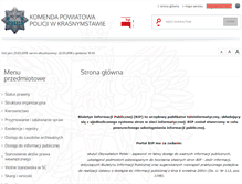 Tablet Screenshot of bip.krasnystaw.kpp.policja.gov.pl