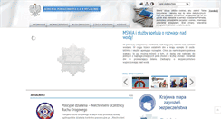 Desktop Screenshot of myszkow.slaska.policja.gov.pl