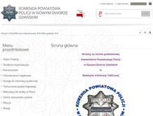Tablet Screenshot of bip.nowydworgdanski.kpp.policja.gov.pl