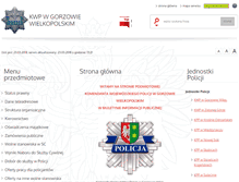 Tablet Screenshot of bip.gorzow.kwp.policja.gov.pl