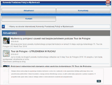 Tablet Screenshot of myslenice.policja.gov.pl