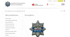 Desktop Screenshot of bip.rawicz.kpp.policja.gov.pl