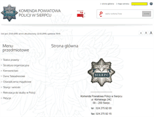Tablet Screenshot of bip.sierpc.kpp.policja.gov.pl