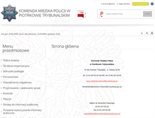 Tablet Screenshot of bip.piotrkowtrybunalski.kmp.policja.gov.pl
