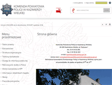 Tablet Screenshot of bip.kazimierzawielka.kpp.policja.gov.pl