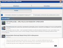 Tablet Screenshot of miechow.policja.gov.pl