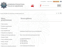 Tablet Screenshot of bip.wegrow.kpp.policja.gov.pl