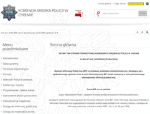 Tablet Screenshot of bip.chelm.kmp.policja.gov.pl