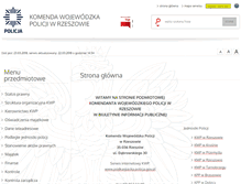 Tablet Screenshot of bip.podkarpacka.policja.gov.pl