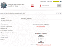 Tablet Screenshot of bip.elk.kpp.policja.gov.pl