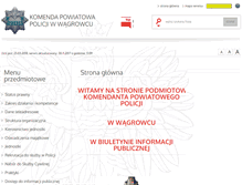 Tablet Screenshot of bip.wagrowiec.kpp.policja.gov.pl