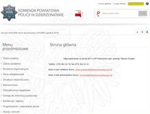 Tablet Screenshot of bip.dzierzoniow.policja.gov.pl