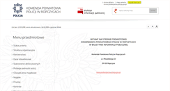 Desktop Screenshot of bip.ropczyce.kpp.policja.gov.pl