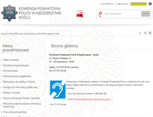 Tablet Screenshot of bip.kedzierzynkozle.kpp.policja.gov.pl
