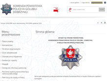 Tablet Screenshot of bip.golubdobrzyn.kpp.policja.gov.pl