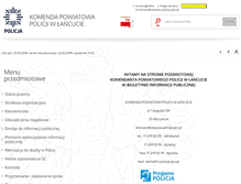 Tablet Screenshot of bip.lancut.kpp.policja.gov.pl
