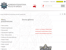 Tablet Screenshot of bip.grojec.kpp.policja.gov.pl