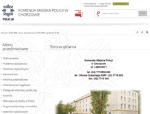 Tablet Screenshot of bip.chorzow.kmp.policja.gov.pl