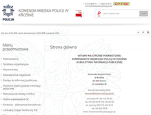 Tablet Screenshot of bip.krosno.kmp.policja.gov.pl