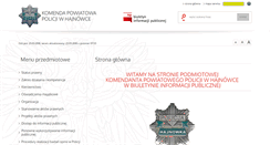 Desktop Screenshot of bip.hajnowka.kpp.policja.gov.pl