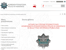 Tablet Screenshot of bip.hajnowka.kpp.policja.gov.pl