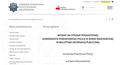 Desktop Screenshot of bip.rawamazowiecka.kpp.policja.gov.pl