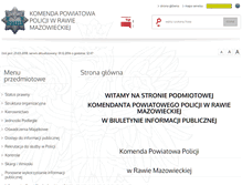 Tablet Screenshot of bip.rawamazowiecka.kpp.policja.gov.pl