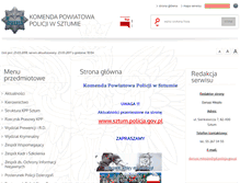 Tablet Screenshot of bip.sztum.kpp.policja.gov.pl
