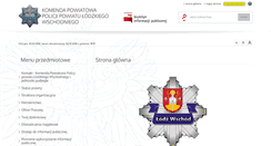 Desktop Screenshot of bip.lodz-wschod.kpp.policja.gov.pl