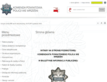 Tablet Screenshot of bip.wrzesnia.kpp.policja.gov.pl