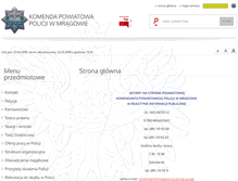 Tablet Screenshot of bip.mragowo.kpp.policja.gov.pl