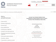 Tablet Screenshot of bip.jaslo.kpp.policja.gov.pl